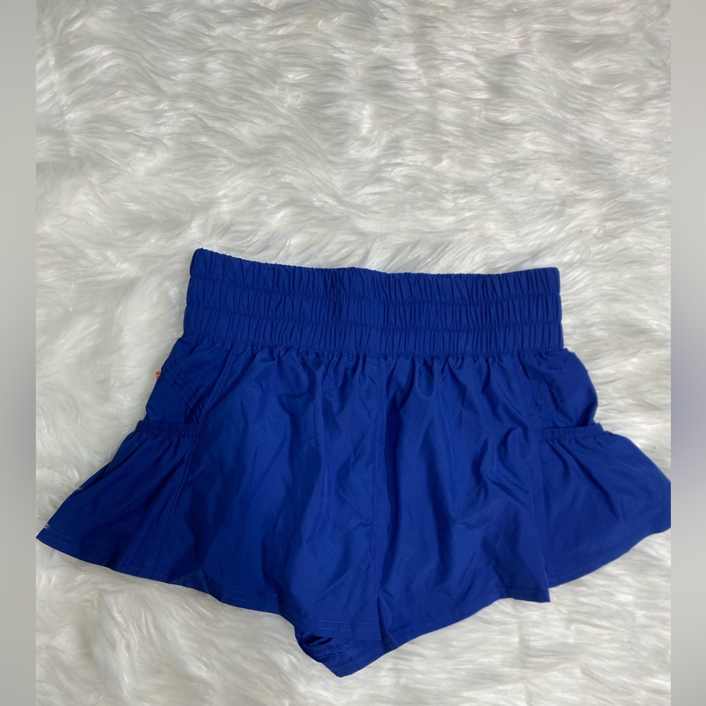 Free People Blue Women's Shorts CB255 - Picture 5 of 5
